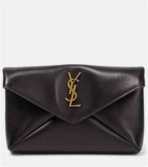 cassandre pouch ysl|Cassandre Small leather pouch in black .